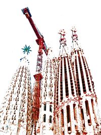 Sagrada Familia with Crane